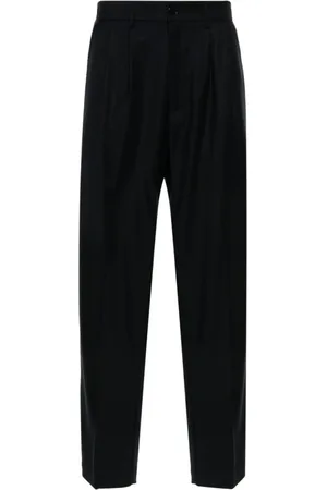 BARENA Heren, Broeken, Blauw, Maat: M Wol
