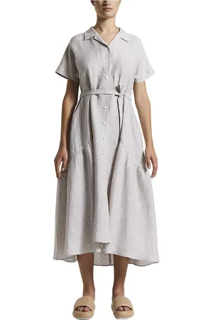 PESERICO SIGN Dames, Jurken, , Maat: XL Linnen