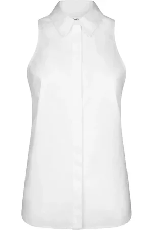 Dondup Dames, Blouses & Shirts, Wit, Maat: S Katoen