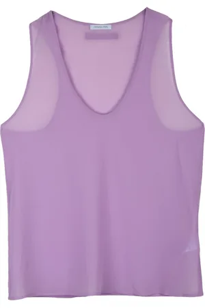 Patrizia Pepe Dames, Tops, Paars, Maat: M Poliester