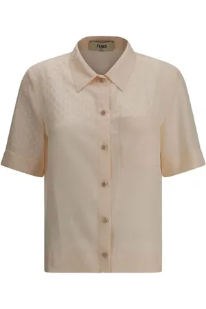 Fendi Dames, Blouses & Shirts, Roze, Maat: 2XS Zijde