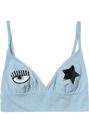 Chiara Ferragni Dames, Ondergoed, Blauw, Maat: S Katoen