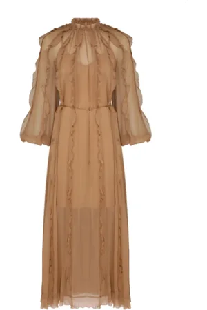 ZIMMERMANN Dames, Jurken, Bruin, Maat: M