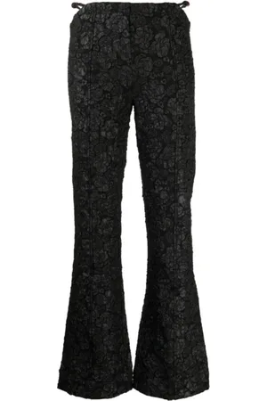 Ganni Dames, Broeken, Zwart, Maat: XS