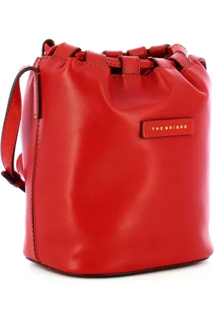 The Bridge Dames, Tassen, Rood, Maat: ONE Size Leer