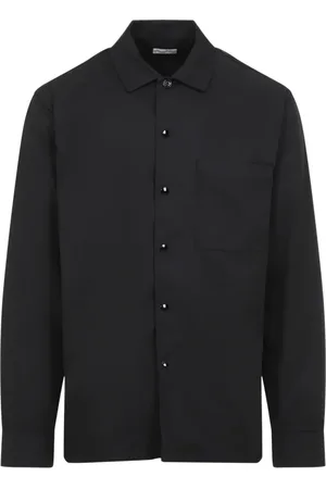DRIES VAN NOTEN Heren, Overhemden, Zwart, Maat: S Poliester