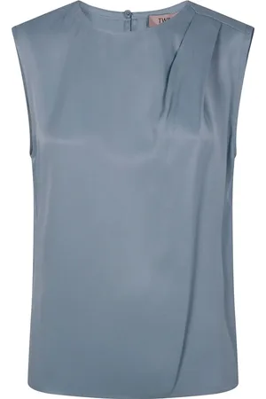 Twin-Set Dames, Tops, Blauw, Maat: M