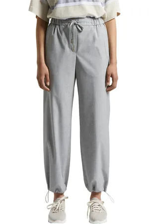 PESERICO SIGN Dames, Broeken, Grijs, Maat: 3XS Viscose