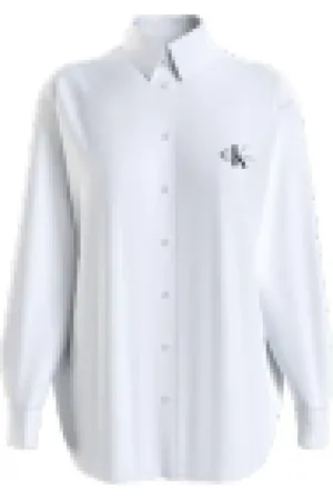 Calvin Klein Dames, Blouses & Shirts, Wit, Maat: XS Katoen