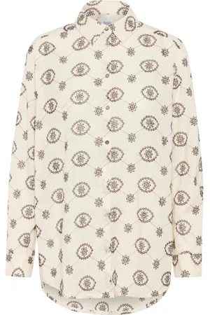 Saint Tropez Dames, Blouses & Shirts, Wit, Maat: 2XL