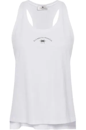 Elisabetta Franchi Dames, Tops, Wit, Maat: XS