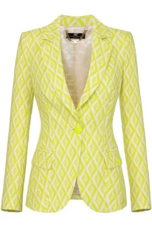 Elisabetta Franchi Dames, Jassen, Geel, Maat: S