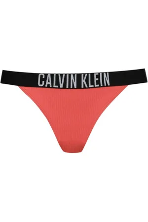 Calvin Klein Dames, Badkleding, Oranje, Maat: S Nylon