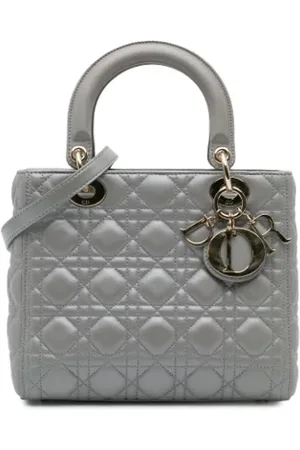 Dior Dames, Pre-owned, Grijs, Maat: ONE Size Leer