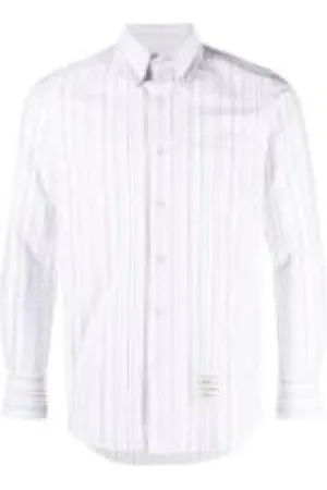 Thom Browne Heren, Overhemden, Wit, Maat: L
