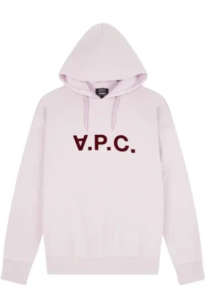A.P.C. Heren, Sweatshirts & Hoodies, Paars, Maat: L Katoen