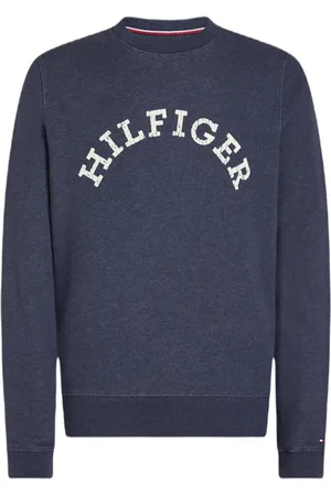 Tommy Hilfiger Heren, Sweatshirts & Hoodies, Blauw, Maat: M Katoen