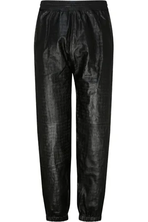 Givenchy Heren, Broeken, Zwart, Maat: S Leer