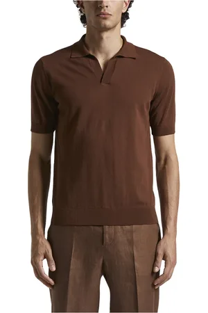 PESERICO SIGN Heren, Truien, Bruin, Maat: 2XL Katoen