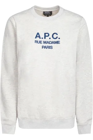 A.P.C. Dames, Sweatshirts & Hoodies, Grijs, Maat: M Katoen