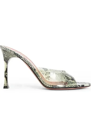 Amina Muaddi Dames, Schoenen, Groen, Maat: 40 EU