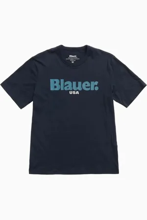 Blauer Heren, Tops, Blauw, Maat: XL Katoen