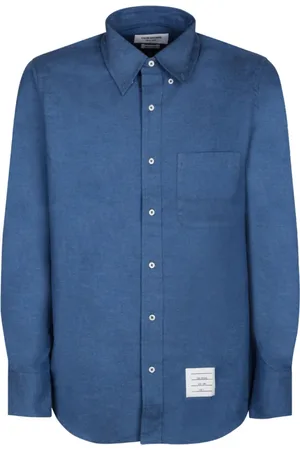 Thom Browne Heren, Overhemden, Blauw, Maat: L Denim