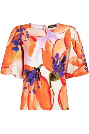 Jansen Amsterdam Dames, Blouses & Shirts, Veelkleurig, Maat: S