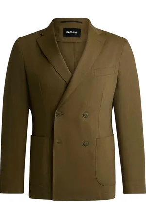 HUGO BOSS Heren, Jassen, Groen, Maat: M Linnen