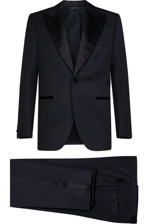 BRIONI Heren, Pakken, Blauw, Maat: M Zijde