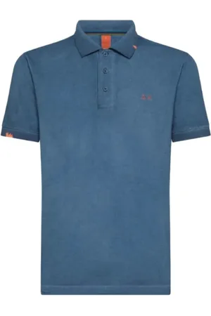 sun68 Heren, Tops, Blauw, Maat: 2XL Katoen