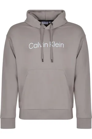 Calvin Klein Heren, Sweatshirts & Hoodies, Grijs, Maat: XL Katoen