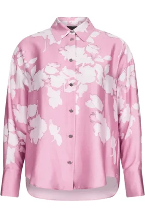 Liu Jo Dames, Blouses & Shirts, Roze, Maat: XS Satijn
