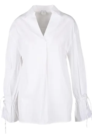 ELEVENTY Dames, Blouses & Shirts, Wit, Maat: S Katoen