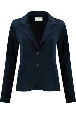 Helena hart Dames, Jassen, Blauw, Maat: S Velours