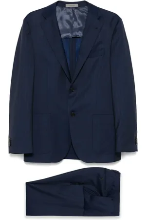 corneliani Heren, Pakken, Blauw, Maat: L Wol