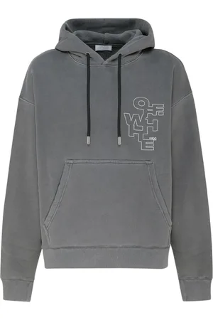 OFF-WHITE Heren, Sweatshirts & Hoodies, Grijs, Maat: 2XL Jersey