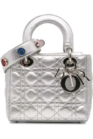 Dior Dames, Pre-owned, Grijs, Maat: ONE Size Leer