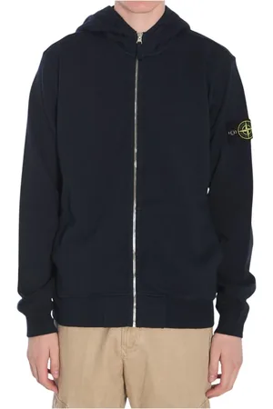 Stone Island Heren, Sweatshirts & Hoodies, Blauw, Maat: M Katoen