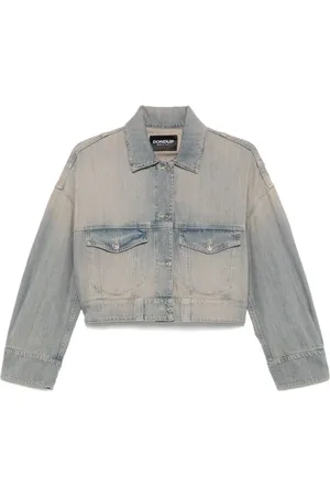 Dondup Dames, Jassen, Blauw, Maat: S Katoen