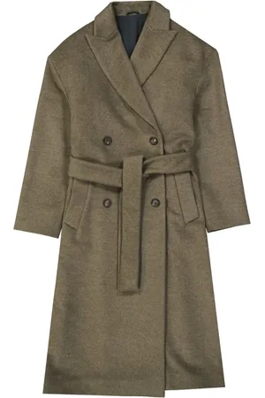 Brunello Cucinelli Dames, Mantels, Bruin, Maat: M Wol