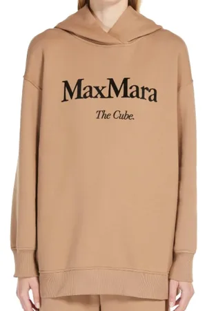 Max Mara Dames, Sweatshirts & Hoodies, Bruin, Maat: L Katoen
