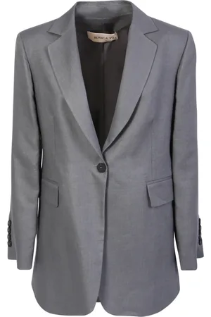 BLANCA Dames, Jassen, Grijs, Maat: XS Linnen
