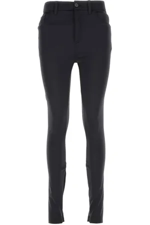 Balenciaga Dames, Broeken, Zwart, Maat: M Nylon