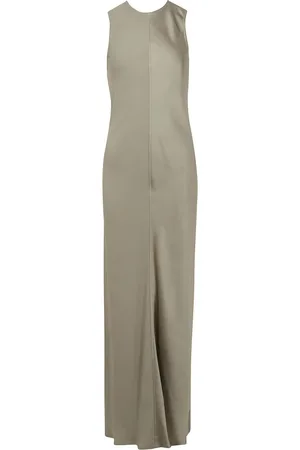 Ami Dames, Jurken, Grijs, Maat: S Viscose