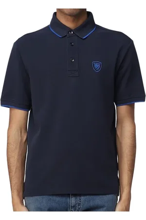 Blauer Heren, Tops, Blauw, Maat: S Katoen