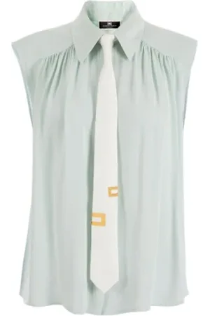 Elisabetta Franchi Dames, Tops, Groen, Maat: L