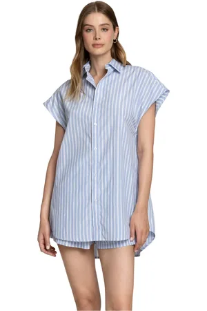 4GIVENESS Dames, Blouses & Shirts, Blauw, Maat: S/M