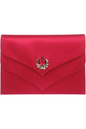Saint Laurent Dames, Pre-owned, Rood, Maat: ONE Size Satijn