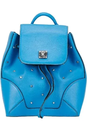 MCM Dames, Pre-owned, Blauw, Maat: ONE Size Leer